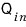 The symbol Qin denotes the net charge enclosed by the left-hand surface.