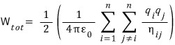 The alternative pair sum includes all ordered pairs with j different from i, then multiplies by one half to remove double counting.
