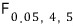 F 0.05 4 5